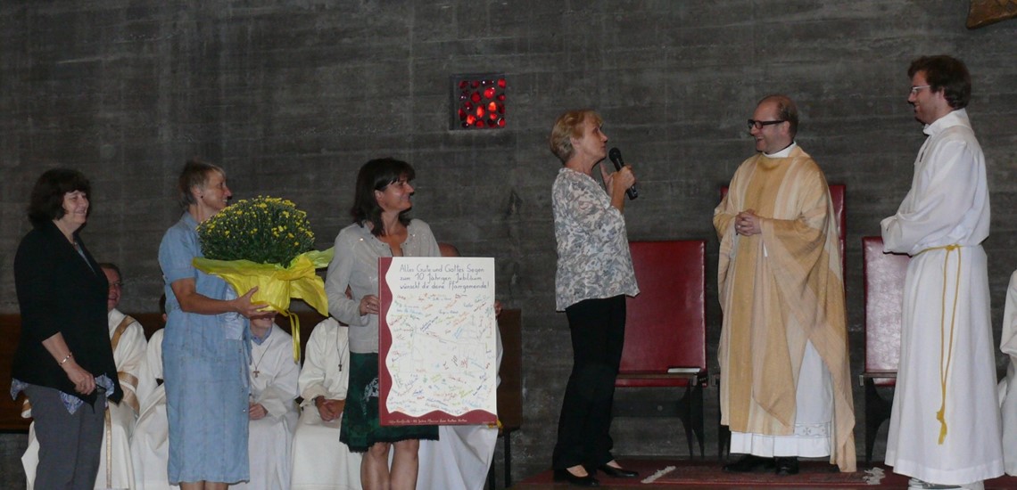 Mit einer Festmesse und anschließendem Pfarrfest feierte die Gemeinde ihren Pfarrer